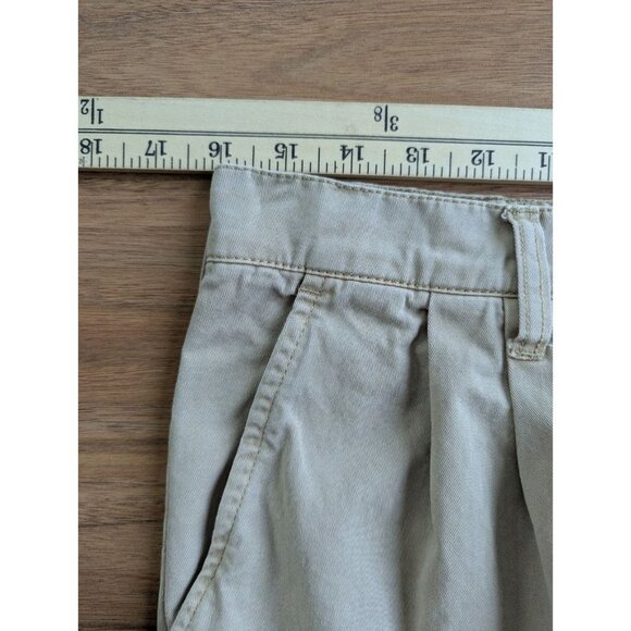 Pistola Wide Leg Pants 30 High Rise Tan Cotton Pleated Khakis Sesame A4 - Picture 11 of 13